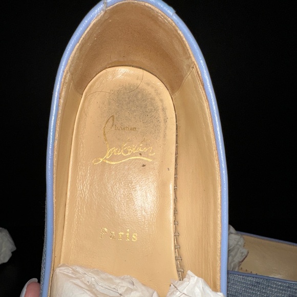 Authentic Christian Louboutin Women's Blue Nanou Orlato Donna Espadrilles - Picture 11 of 15